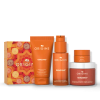 【ORIGINS 品木宣言】元氣十足光采亮顏組(水凝乳50ml+精華30ml+眼霜 5m+潔面露50ml)