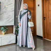 DYN - Viola Dress DYN SIGNATURE Gamis Premium DYN CLOTHINGLINE Muslim Wanita Dewasa Remaja - Forest,