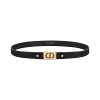 Christian Dior 30 Montaigne Treasure Belt 20mm Smooth Calfskin Leather Black