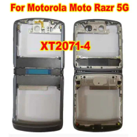 Original Middle Frame Bezel For MOTO Motorola Razr 5G 2020 XT2071-4 Fold Mid Housing Door Plate Chassis Cover Phone Replacement