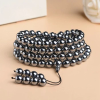 Mencheese Natural Terahertz 108 Buddha Beads Energy Stone Jade Bracelet Necklace for Men and Women Fashion Luxury Jewelry