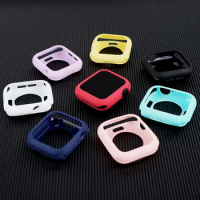 10pcs Silicone Case for Apple Watch 3 2 1 42MM 38MM Colorful Cover Full Protection Shell for iWatch 4 5 40MM 44MM Watch Bumper