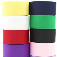 1 Roll Pita Grosgrain 4 CM Coklat Tua