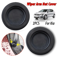 2 x penutup nut wiper 983801H000 untuk Hyundai i30 2007/2012, warna hitam, getah