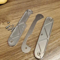 EDC Titanium Alloy notched Handle, DIY Patch, Victorinox Swiss Army Knife, Outdoor Tool, 91mm, New