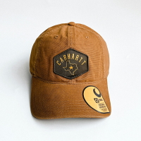美國百分百【全新真品】Carhartt 帽子 配件 棒球帽 遮陽帽 鴨舌帽 老帽 經典 logo 駝色 CB54