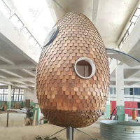 Mobile Egg and Egg Tree House, Internet Red Anti corrosion Wooden Tree House, Homestay, Fine Decoration, Oval Apple Cabin, Prefa
