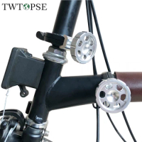 TWTOPSE AL7075 Bike Bicycle Hinge Clamp Plate For Brompton Folding Bike 3SIXTY PIKES Magnetic C Clamp Plate Lever Accessory Part