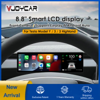 8.8inch New Dashboard Screen For Tesla Model 3 Y Support Wireless Carplay &amp; Android Auto Blind Spot Monitor Optional Camera