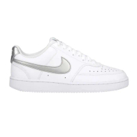 【NIKE 耐吉】WMNS COURT VISION LOW女休閒鞋-經典 復古 慢跑 白銀(CD5434111)