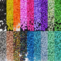 New Arrival 1.3x1.6mm 25g Retro Colorful Matte Glass Seed Beads Matellic Glass Seed Beads DIY Bracelets Necklace