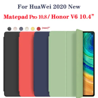 For HuaWei MatePad 10.4 Case Pro 10.8 5G Case Soft Silicone Cover for Honor Pad V6 Case Holster with Smart Sleep Wake Funda Capa