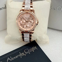JAM TANGAN WANITA ALEXANDRE CHRISTIE ANALOG ORIGINAL JAM AC 6141 AC6141 ACF6141 ACF6141 ROSEGOLD MIX