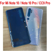 Original Back Battery Cover Glass Lid Housing For Xiaomi Mi Note 10 Pro Note10 CC9 Pro Rear Case Phone Shell CC9Pro Replacement