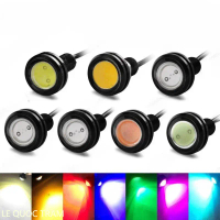 premium 【23mm】1 đôi Đèn LED tín hiệu kiểu mắt chim ưng 12v 23mm dành cho chạy xe máy vào buổi sáng