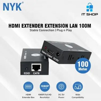 NYK Extender HDMI Extension Cable LAN Ethernet 100 Meter