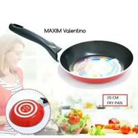 TEFLON MAXIM ANTI LENGKET - FRYPAN VALENTINO MAXIM 12/ 18/ 20/ 22/ 24/ 26 CM - TEPLON TELOR ANTI LEN