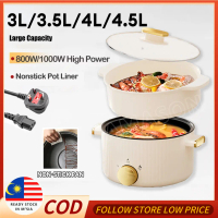 4.5L Electric Cooker Large Capacity Rice Cooker Electric Multifunction Non Stick Steamer Hot Pot Per