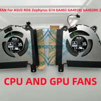 Original New For ASUS ROG Zephyrus G14 GA402R GA402RJ GA402RK 2022 DFS5L32G164867 FP50 FP3Y 13NR09U0AP1001 Cpu GPU Fan