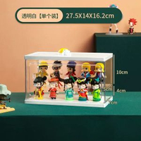 內地直送 - 泡泡瑪特展示盒盲盒架子收納l手辦娃娃樂高模型透明防塵櫃亞克力