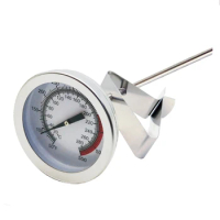 Oil Thermometer Deep Fry With Clip Candy Thermometer Long Fry Thermometer For Turkey Fryer Tall Pots Beef Lamb Meat Food