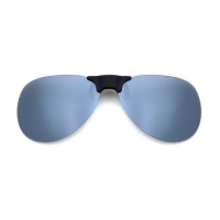 【SUNS】近視專用 偏光 飛行員款白水銀 磁吸式夾片 Polaroid太陽眼鏡/墨鏡 抗UV400(防眩光/反光/磁鐵原理)