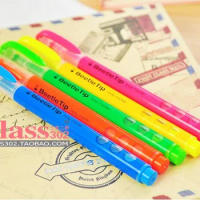 Free shipping Highlighter pen,6 colors package,Promotional Highlighter Maker pen,smart design ,note 