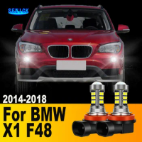2Pcs LED Lamp Car Front Fog Light Accessories For BMW X1 F48 2014 2015 2016 2017 2018