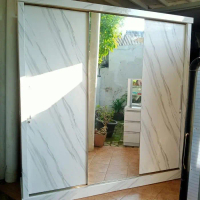 lemari pakaian / baju hpl jumbo 3 pintu minimalis 200x200x55
