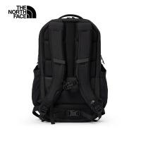 【The North Face】北面男女款黑色DWR防潑水舒適減壓休閒後背包｜52SG4HF