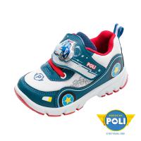 【POLI 波力】童鞋 電燈運動鞋/POLI 抗菌 輕量 透氣 緩震 正版台灣製(POKX21226藍)