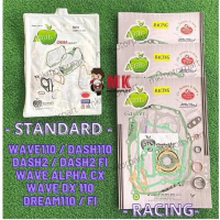 Wave110 CX DX Dash Dream110 DASH2 Fi STANDARD / RACING 53 55 57 mm Overhaul Gasket Complete Set  App