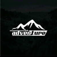 stikercuting stiker gunung sticker adventure bahan nyala Paper