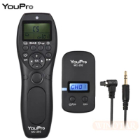 YouPro MC-292 N3 Wireless Shutter Timer Remote For Canon EOS R5 R3 7D 5D Mark IV 6D 7D2 5D3 50D 40D 30D Camera Shutter Release