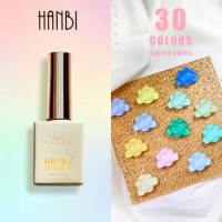 HANBI 30 Color Toffee Puffs Candy Gel Nail Polish Nail UV Gel Varnish Soak Off Gelpolish LED Gel Var