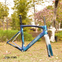 Full Carbon Road Bike Frame, Bicycle Frameset, V Brake, 700C, Factory Price