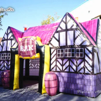 Large Inflatable Beerhouse Portable Party Bar Tent Air Blow Up Public House For Outdoor Club Events