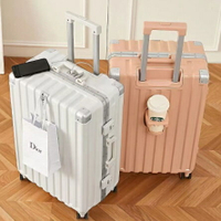 免運  行李箱 登機箱 旅行箱 登機箱20吋 多功能行李箱 20吋行李箱 24吋行李箱 小行李箱 鋁框行李箱