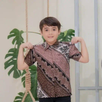 HN MODE - Kemeja batik anak floral terbaru