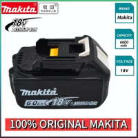 Original Makita 18V 6.0AH Stable Lithium-ion Rechargeable Battery 18V drill Replacement Batteries BL1860 BL1830 BL1850 BL1860B