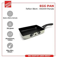 Wajan Penggoreng Telur 18 cm / Egg Pan Maxim Pro 7" MAXIM PANDA Teflon (1091189)