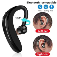 Single Ear Bluetooth-compatible Headphones In-ear Call Noise Cancelling Business Earphones For Xiaomi Redmi 10 OnePlus Nord N20
