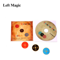 Colorful Coin 2.0 (Morgan Version) Magic Trick Flying Morgan Coins Copper Magnetic Trick Magic Props Mental Magic-Vintage magic