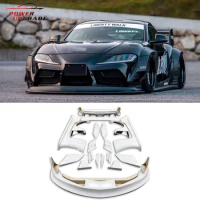 Wide Body Kit For To yota Supra A90 A91 Mk5 FRP LB Style Kits Bumper Kit Front Lip Rear Wing Diffuser Spoiler Side Skirt