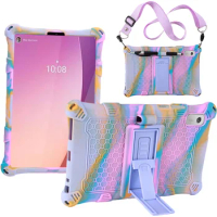 For Lenovo tab m9 TB-310FU 9.0'' (2023) Tablet Case Silicon Stand Cover with Should Strap