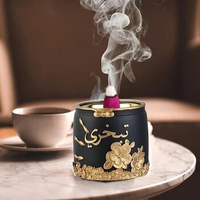 Mini Arabic Incense Burner Small Frankincense Resin Charcoal Bakhoor Burners for Yoga Spa Aromatherapy Home Decor Stove