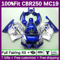 OEM Fairings For HONDA CBR250RR CBR 250 RR CC MC19 36No.140 silvery blue CBR250 RR 1988 1989 CBR 250RR 250R 88 89 Injection Body
