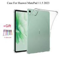 Transparent TPU Tablet Case for Huawei MatePad 11.5" Cover Protective Shell Funda Shockproof for Huawei MatePad Air 11.5 2023