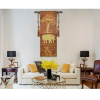 新一派 比利時掛毯 家飾軟裝布藝壁毯  墻壁裝飾畫 金羊金像一對