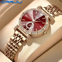 CRRJU Jam Tangan Wanita Mode Jam Tangan Tahan Air Pasang Korea 5011